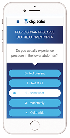 Interface ePRO : Saisie patient, mobile friendly